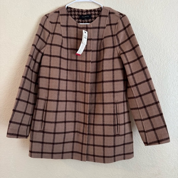 Talbots Women's Wool Blend Double Faced Topper Coat - Picture 2 of 5